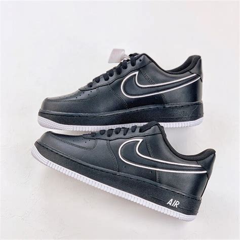 nike air force 1 low zwart dames|air force 1 schoenen.